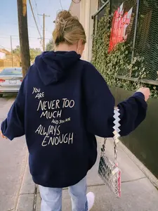 Women's Hoodie, Relaxed Fit Sweatshirt, Medium Stretch Pullover, Casual & Formal, Fall Winter Wear