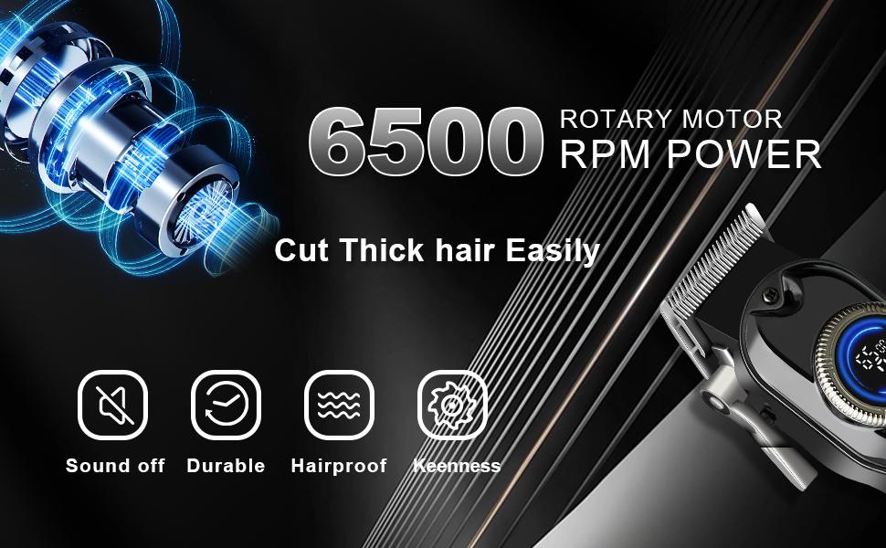 Wireless electric hair clipper, suitable for precise haircuts and beard trimming. Equipped with an LED power display, USB charging function, cleaning brush and guide comb, wireless rechargeable hair clipper set. adjustable blade