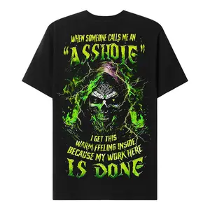Chaosmoda Generation X When Someone Calls Me An A*shole Custom Year Skull T-shirt