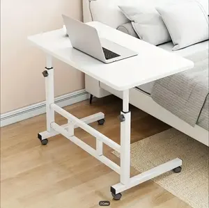 Mobile Lift Table, Computer Desk, Adjustable Height, With Wheels Bedside Computer Desk, Sofa Side Table, Suitable For Bedroom, Dormitory Laptop Stand, Lazy Office Desk, Coffee Table