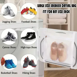 Reusable Shoe Drying Mesh Bag, Washing Machine Safe, Protects Sneakers and Clothes, Laundry Storage Bag, Sneaker Care, Laundry Hacks, Shoe Essentials