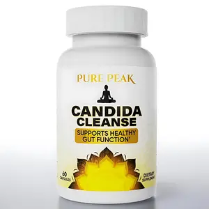 Pure Peak Natural Candida Cleanse - Supports Gut & Digestive Health - 60 Vegan Capsules-Probiotic & Antifunga Formula Healthcare Dietary