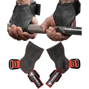 EZ  PRO V2 Lifting Grips for Weightlifting: Weight Lifting Straps for Gym with Adjustable Wrist Neoprene Padding Gripps - Lifting Hooks, Wrist Wraps & Gloves Alternative for Deadlifts & Rows