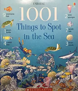 USED-Usborne 1001 Things to Spot in the Sea by Katie Daynes (Paperback)