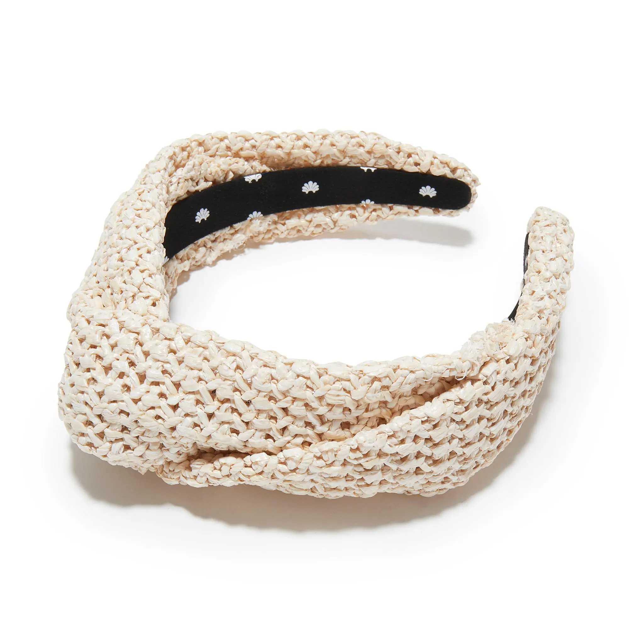 WHITE WASH RAFFIA GRETA HEADBAND