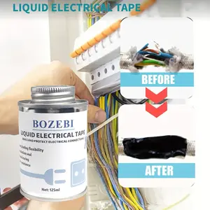 BOZEBI liquid insulation tape, flame retardant adhesive, waterproof alternative to heat recovery pipe, electrical tape, liquid insulation tape