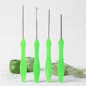 4-in-1 Carp Fishing Tool Kit with Baiting Needle, Non-Slip Handle, Threader, Portable Tackle Accessories, Professional Freshwater Fishing Gear Set for Easy Bait Penetration, Complete Angling Equipment.