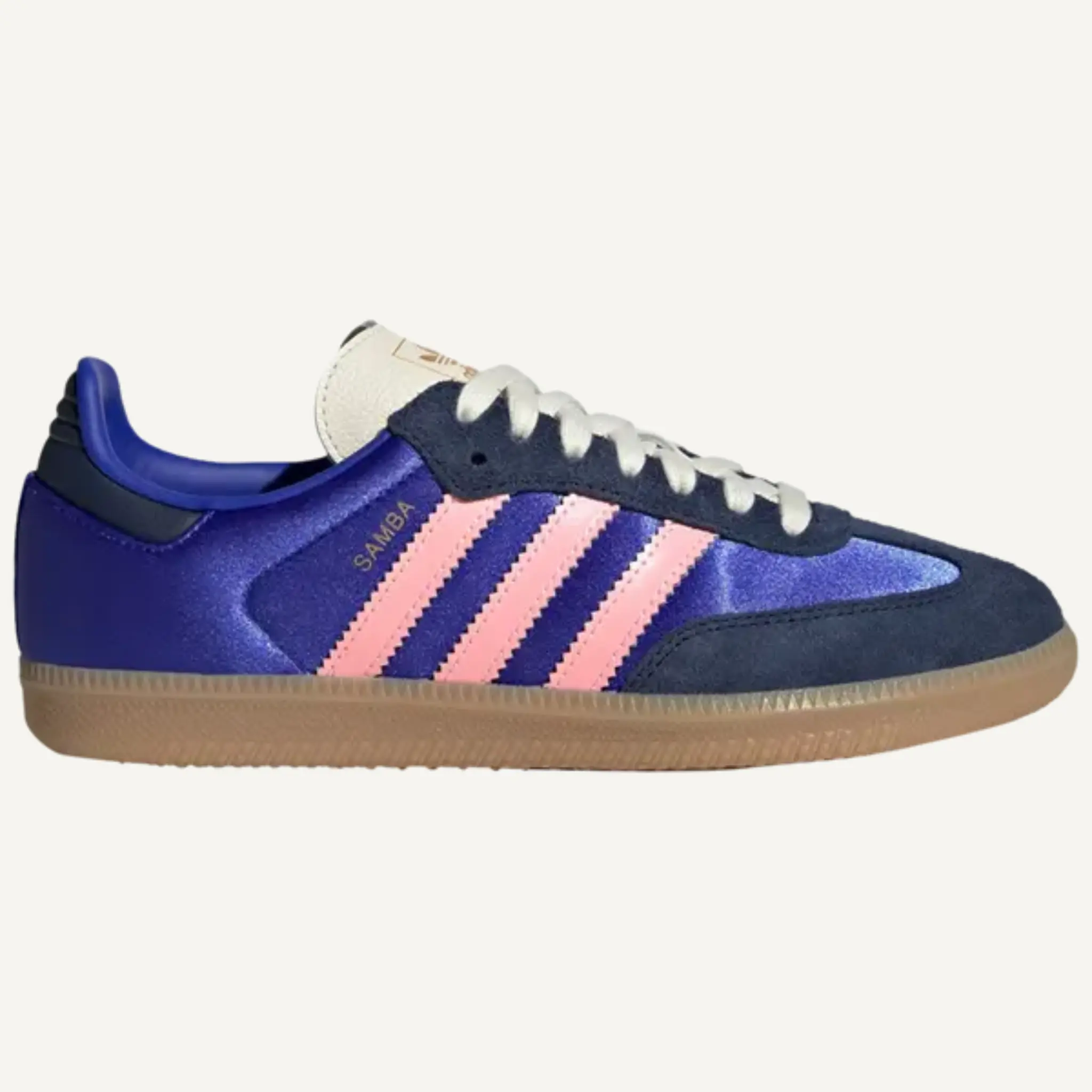Adidas Originals Women's Lucid Blue Samba OG Athletic Walking Sports Trainer Footwear, Casual Trainers, JS1317, Walking Shoes, Sports Shoes, Sneaker, Street Wear, Training, Closed, Round Toe