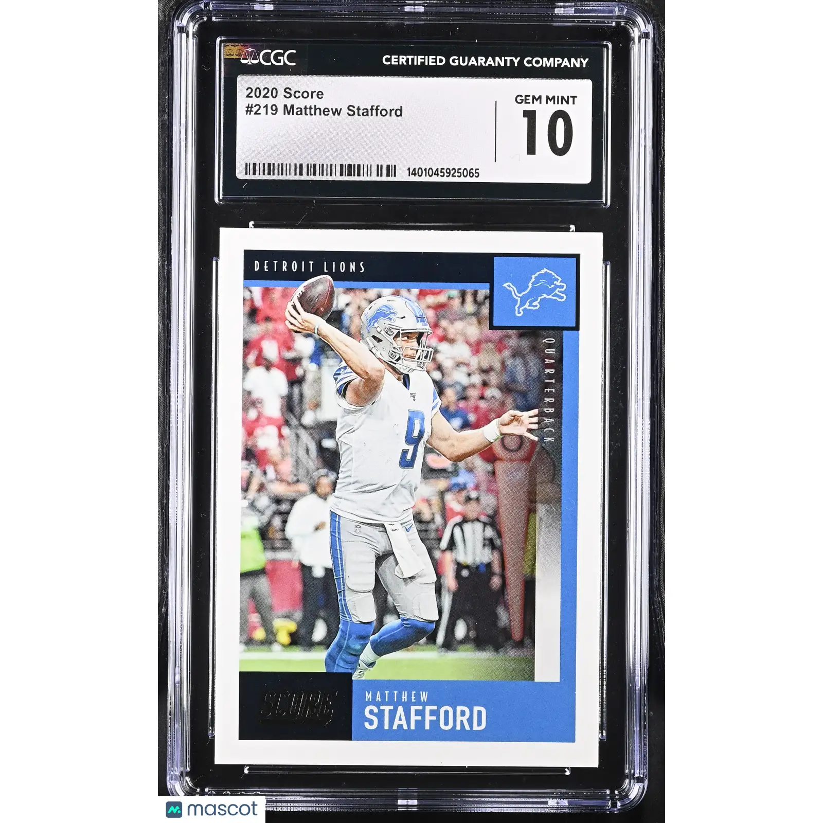 Matthew Stafford CGC 2020 Score #219 Football 10