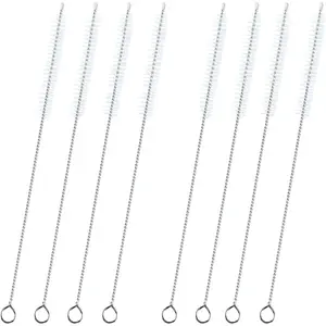 12-inch Extra Long Straw Cleaner Brush, Straw Brush Extra Long with Nylon Bristles, Straw Cleaning Brush Extra Long for Baby Bottles, Glass/Silicone Straws Piper Cleaners.