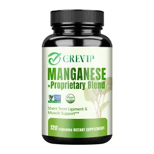 GREVIP Manganese Complex Formula contains mushroom, beetroot, phosphorus, and calcium lactate to aid in ligament and muscle recovery.