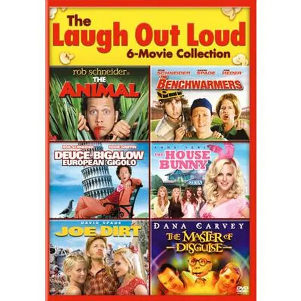 USED Book - The Animal / The Benchwarmers / Deuce Bigalow: European Gigolo / The House Bunny / Joe Dirt / The Master of Disguise (DVD) - english