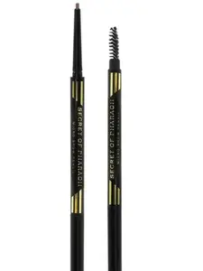 Secret of Pharoh Micro Brow Pencil - Precise Application, Natural Looking Brows, Double-Ended Pencil - Made in USA - Makeup