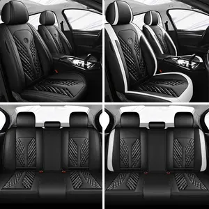 Seatcovers Premium PU Leather Car Seat Covers with Stitching for Enhanced Comfort and Style Universal Fit for Most Vehicles