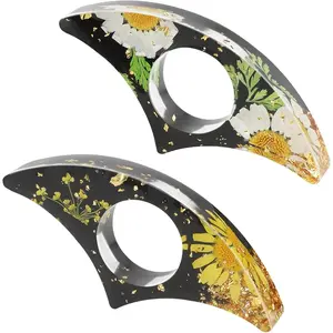 Dried Flower Book Holder, 2 count Handmade Real  Thumb Book Page Holder  Thumb Bookmark Reading Accessories Book Opener Floral Bookmark for Teachers Book Lovers(A)