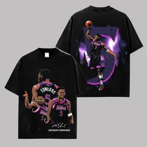Anthony Edwards Graphic Tee Shirt, Anthony Edwards Vintage Basketball T-Shirt, Ant Man Retro Streetwear Tee, Rising Star Oversized Unisex Fan Shirt, Trending Sports Gift US
