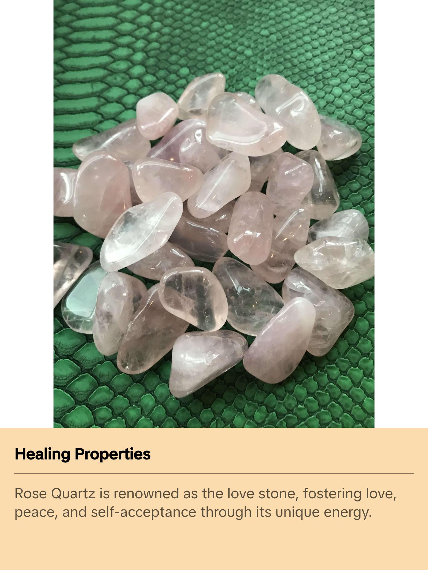 Rose Quartz Crystal Tumble