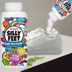 100G Shoe Odor Eliminator with Vitamin E and Rosemary Formula, Low Allergy Foot Powder for Light Colored Shoes, Paraben-Free Foot Care Powder