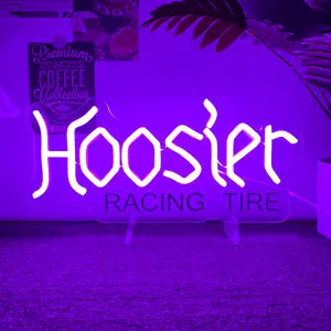 1pc Hoosier Racing Tire neon sign Pre-punched holes for easy hanging, suitable for bars, bedrooms, bathrooms, parties, concert halls Led Neon Sign