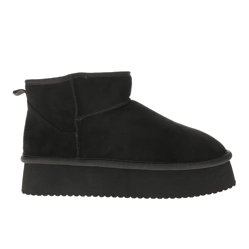 Corkys Womens Room Service Pull On Platform Round Toe Casual Boots Ankle Mid Heel 2-3" - Black