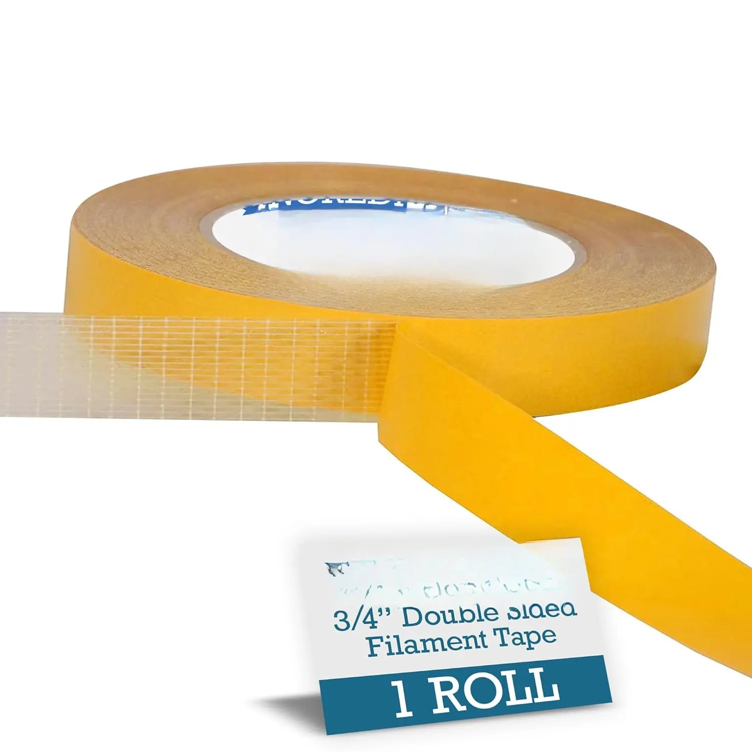 3/4" Double Sided Bi-Directional Fiberglass Reinforced Filament Banner Hemming Mounting Tape, 36 Yards, 9.0 Mil, Heavy Duty Industrial, Permanent Bond, Hobby, Craft, Signs, Displays