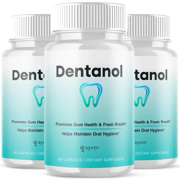 Dentanol Dietary Oral Probiotic, Oral Care Support for Healthy Teeth & Gum Health, Prop 65 Safe, 180 Capsules (3 Packs), Three Packs, Supplement
