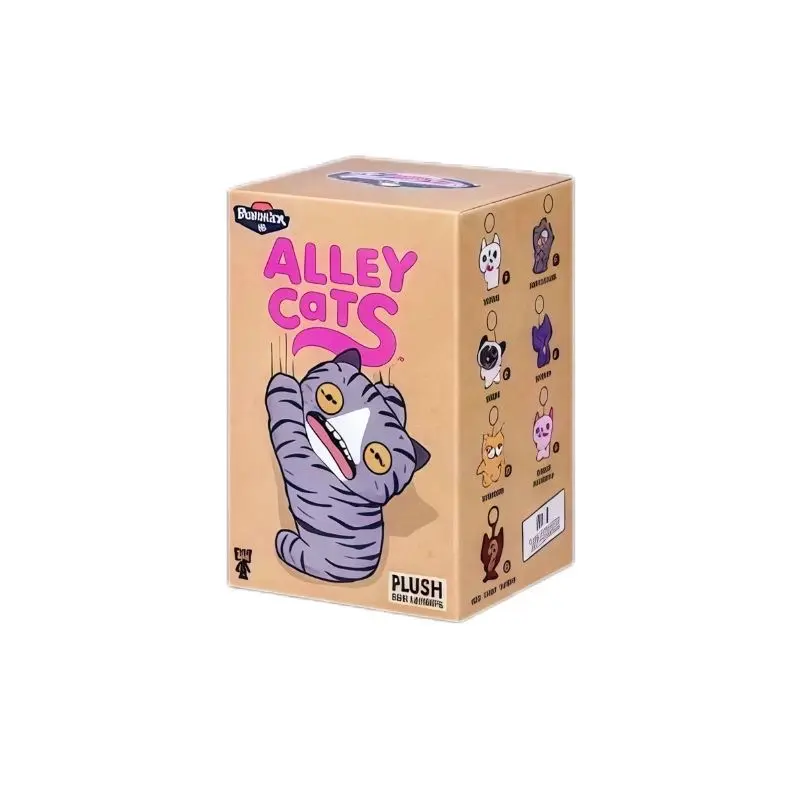 Rumi Alley Cots Series Blind Box - Mystery Grumpy Cat Figurine, Edgy Streetwear Style Art Toy, Cute Collectible Kawaii Kitties Decor for Desk, Single or Set Collectible Gift