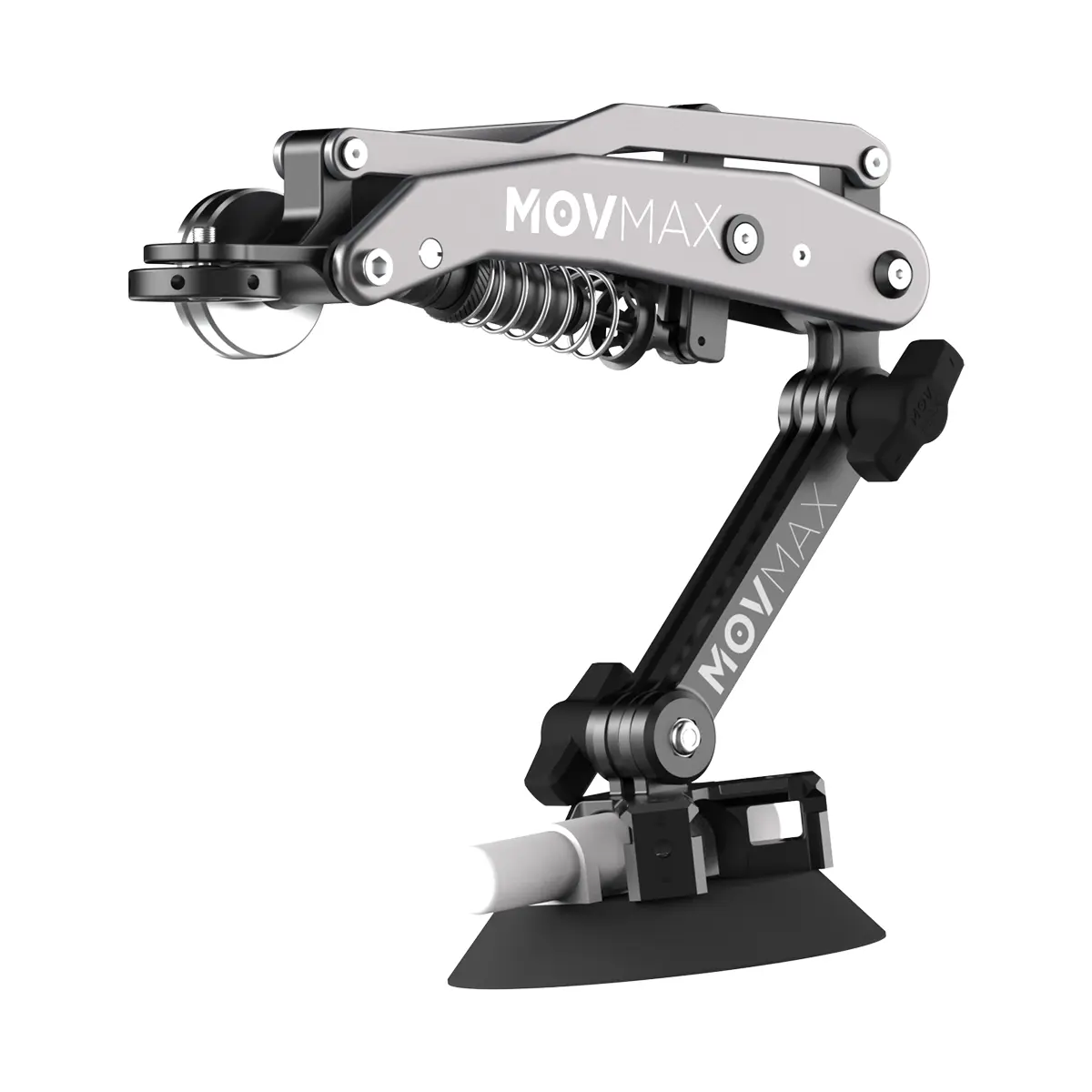 MOVMAX Metal Blade Arm Car Accessory - Camera Accessories for Photography, Action Camera Shock Holder, Suction Mount Compatible with DJI Pocket 3, Insta 360, GoPro & Phones