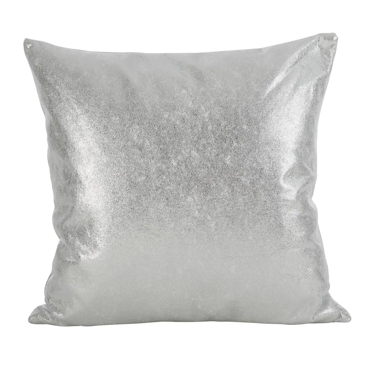 212 MAIN 20 in. Square Down-Filled Throw Pillow - Silver, Metallic Foil Design, Glam Decorative Cushion for Sofa, Cushions For Sofa