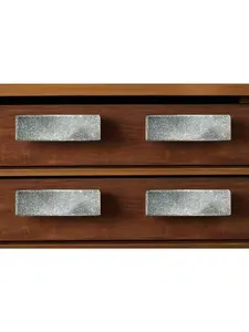 HomeRoots 635804 Gray Stone Drawer Pull Knobs - Set of 6