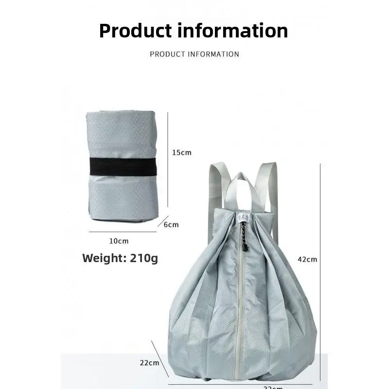 Ultra Light 20-35L Expandable Foldable Waterproof Backpack For Travel Gym Fits 14 Inch Laptop