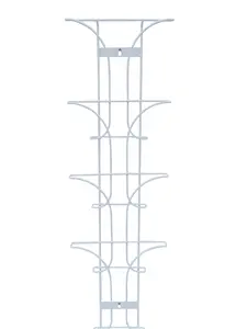 FixtureDisplays Wall Mount Literature Rack Magazine Brochure Travel Information Vinyl 8.3" Wide 21634-WHITE