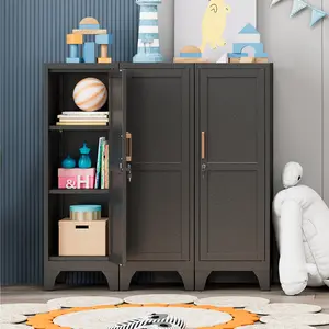 Best-selling home metal cabinet | LONGLINK large-capacity storage cabinet | Magnetic door closure & removable legs | Suitable for bedroom, living room, and laundry room coastal