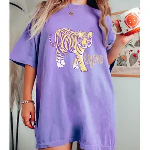 LSU Tiger Mascot Graphic Tee Football