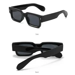 Unisex Wide-Frame Square Sunglasses - PC Plastic Full Rim UV400 Anti-Ultraviolet Lenses, Large-Shaped Contemporary Fashion Eyewear for Men and Women, Large-Shaped Men's Sunglasses, Anti-Ultraviolet Men's Sunglasses