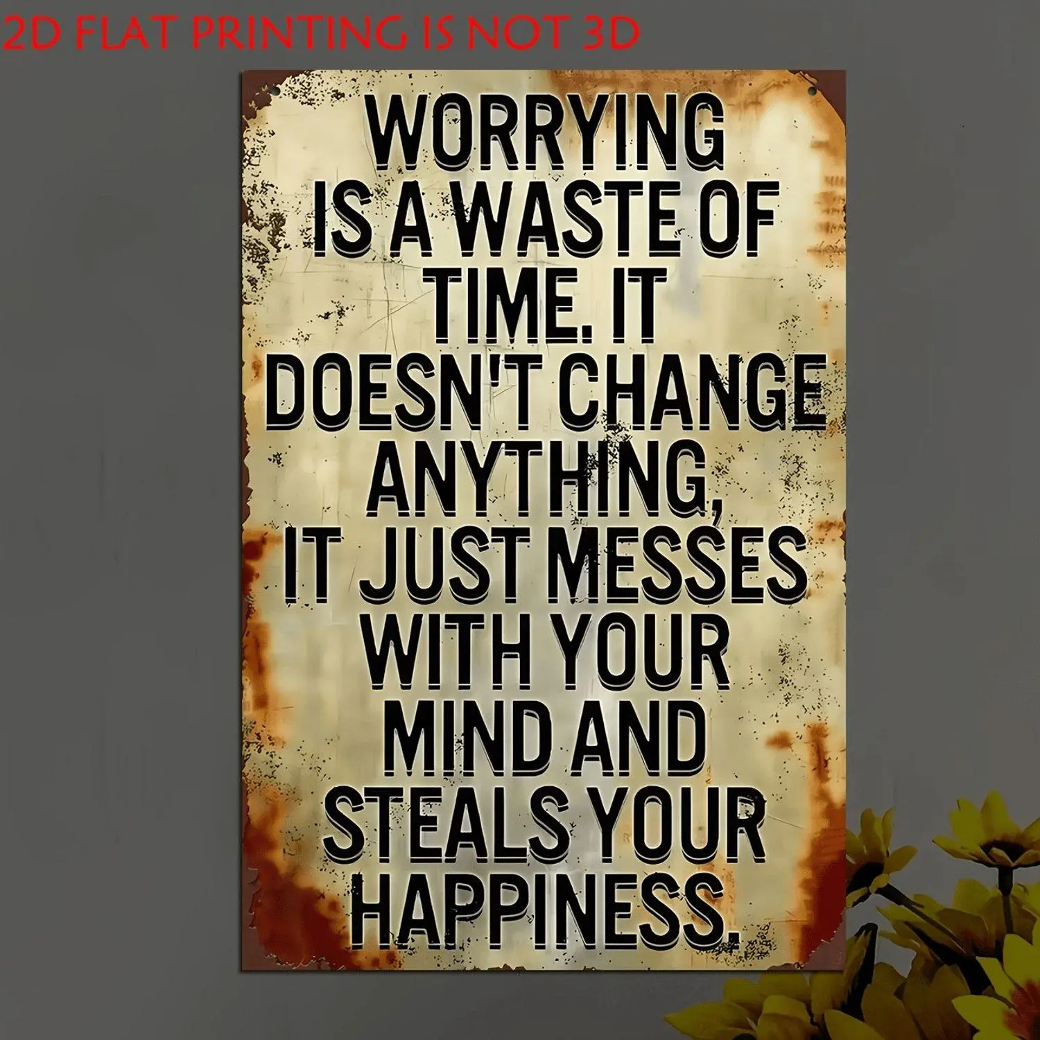 1pc 2D Flat Inspirational Retro Rustic Humorous Motivational Wooden Prints Wall Art Suitable for Home Cafe Cave Garden Farmhouse Ideal Holiday Gift Decor