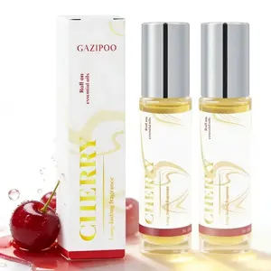2pcs Roll-On Cherry Scented Perfume for Women - Exohormone Parfum Fruity Floral Scent, Long-Lasting Fragrance, Alcohol-Free, Essential for Dates, Essential Oil Cologne