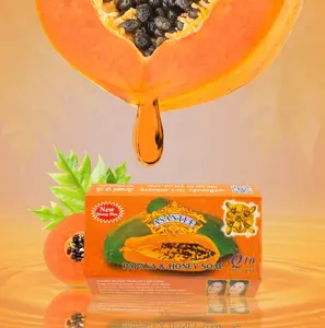 Asantee Papaya Honey Soap - 6 Bars 125 Grams Each