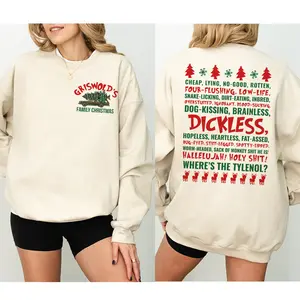 Dickless GrisWold's National Lampoon's Christmas Vacation Quote Sweatshirt, Christmas Sweatshirt, Fabric Cotton Hoodie