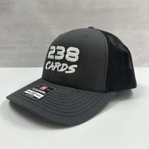 238 Cards Logo Hat - Grey/Black Richardson 112