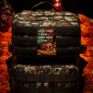 Día de Los Muertos Entre Flores Patch
