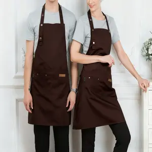 Unisex Apron with 3 Pockets, Waterproof Adjustable Cooking Baking BBQ Craftsmanship Apron, Versatile Kitchen Wear