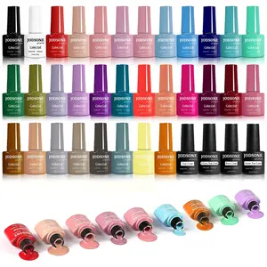 JODSONE 36PCS 32-Color Gel Nail Polish Set, Same Color Same Bottle | No Wipe Base & Top Coat, Matte & Glitter Finishes, Professional Salon-Grade Gift Kit
