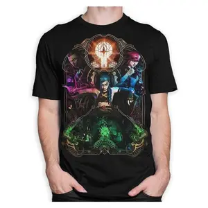 Arcane TV Show T-Shirt, Jinx Vi Silco Graphic Shirt, LOL Merch, Gift for fan Sweatshirt, Hoodie, Comfort Colors