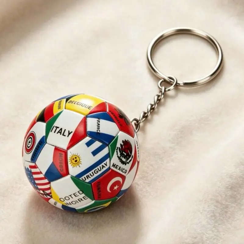 Soccer ball keychain