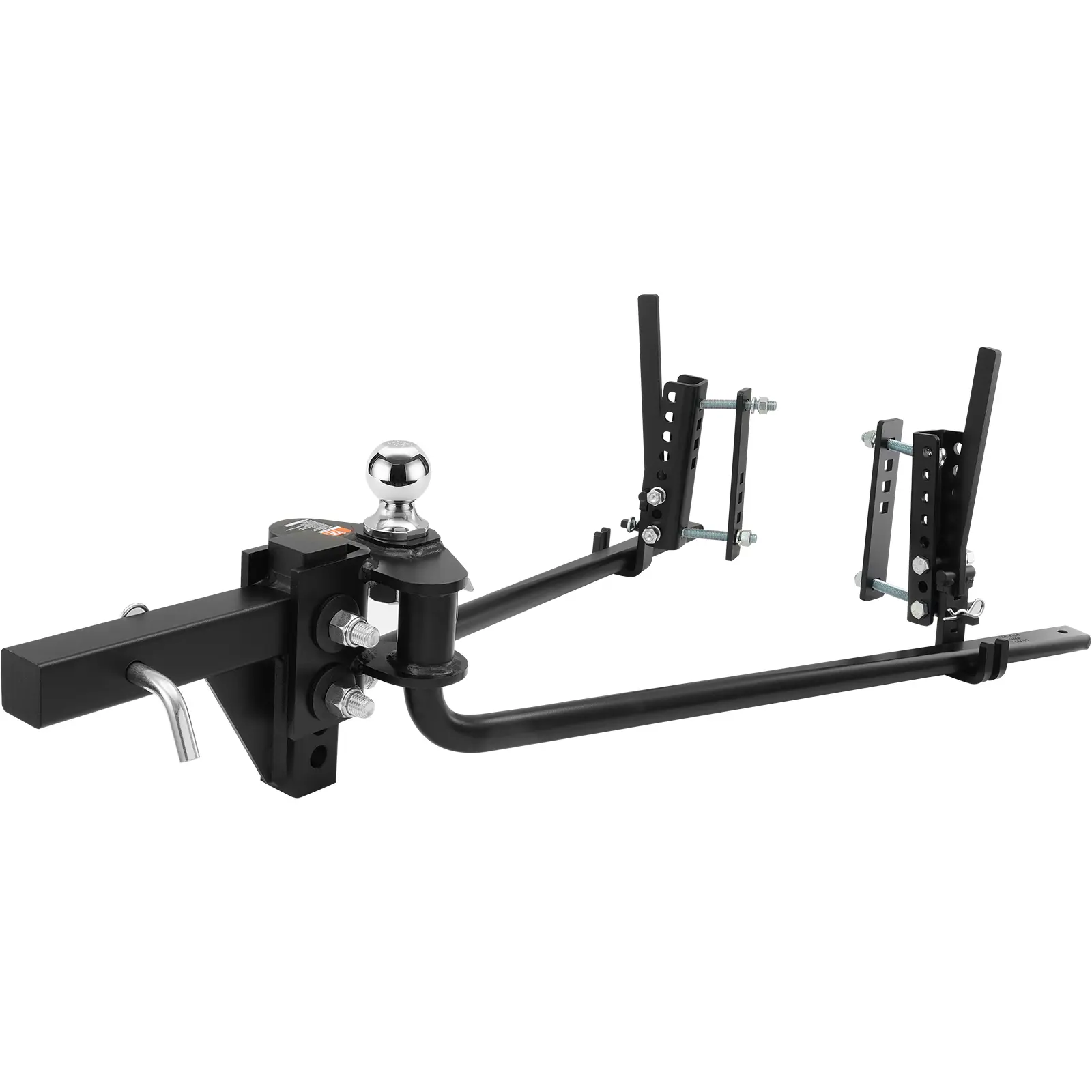 【summerfinds】VEVOR Weight Distribution Hitch, 1,500 lbs Weight Distributing Hitches Kit with Sway Control for Trailer, 2-In Solid Steel Shank, 2-5/16 in Alloy Steel Ball, Powder Coated Load Leveling Hitch, Black