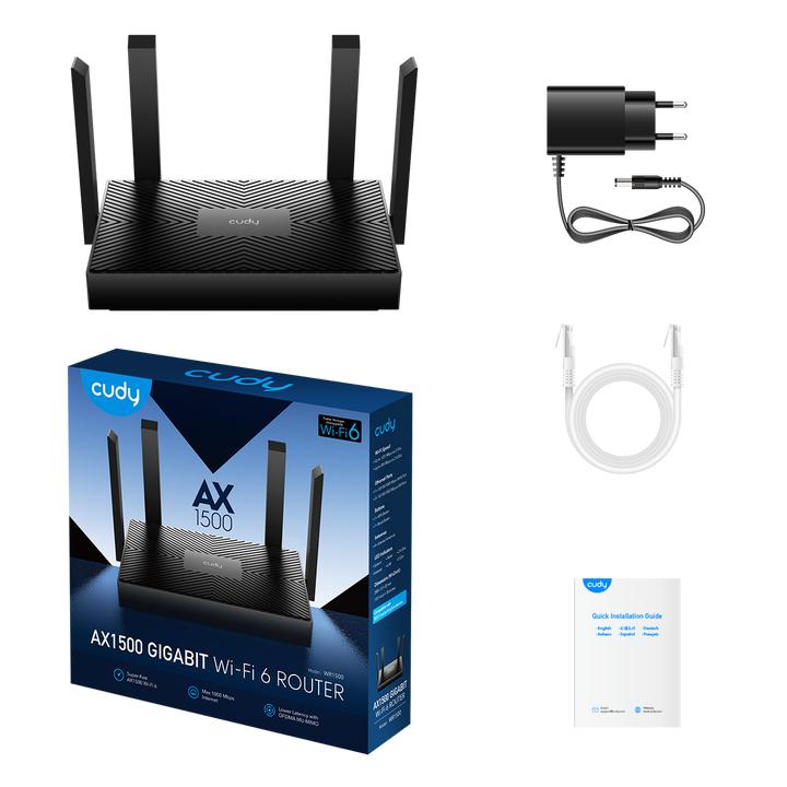 Cudy AX1500 Mesh Wi-Fi 6 Router, WR1500 1.0