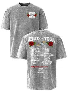 Men'S Vintage Distressed Graphic T-Shirt | Washed, Loose Fit, Comfortable Layering Tee, Perfect for Daily Casual Wear & Gift-Giving, Short Sleeve, Crew Neck, All-season