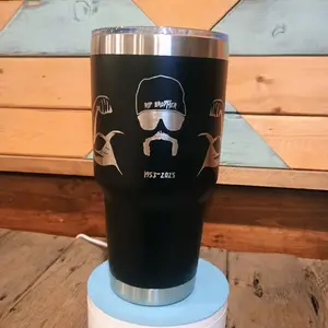 30oz Hulk Hogan Tribute Tumbler. Laser Engraved. Only available in 30oz size. Choice of Red or Black. RIP Brother.  Bottle Drinkware Water Bottles Mug Cup Portable Reusable Washable Bottled