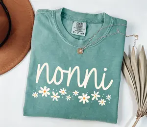 Comfort Colors Nonni Shirt, Nonni Shirt, Daisy Nonni TShirt, New Grandma Gift, Pregnancy Reveal,Gift For New Grandma,Grandma Christmas Gift